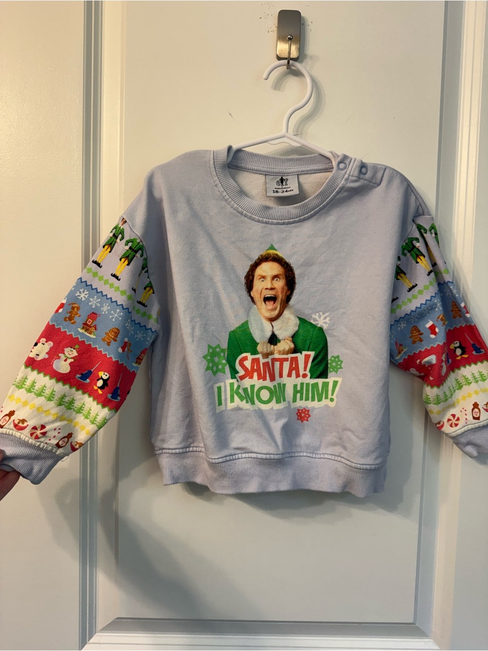 Bums & Roses Buddy the Elf Sweatshirt 18-24M